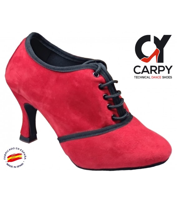 Zapato de baile CARPY BJ75 Ante Rojo